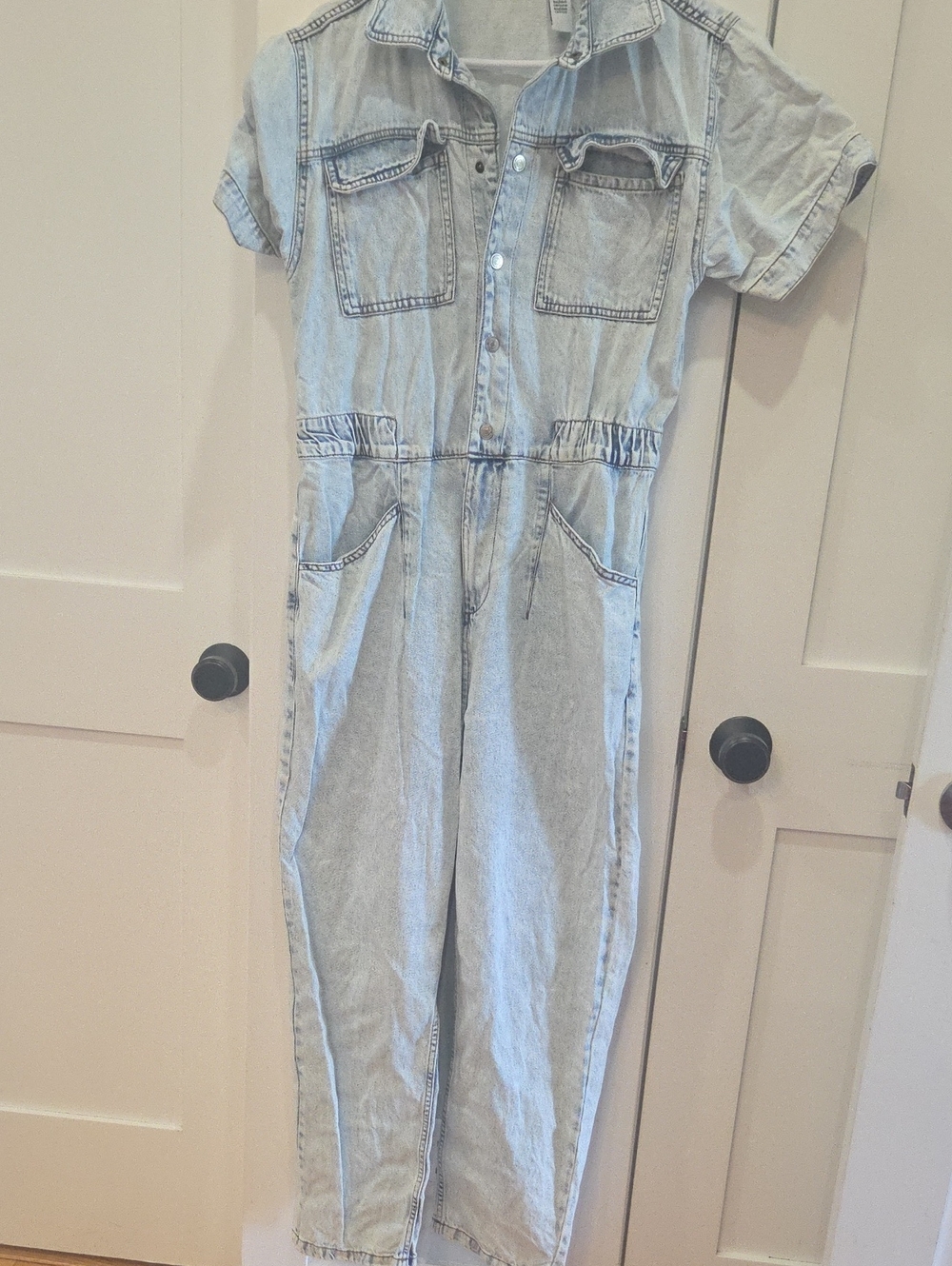 Sincerely Jules Light Wash Denim Jumpsuit